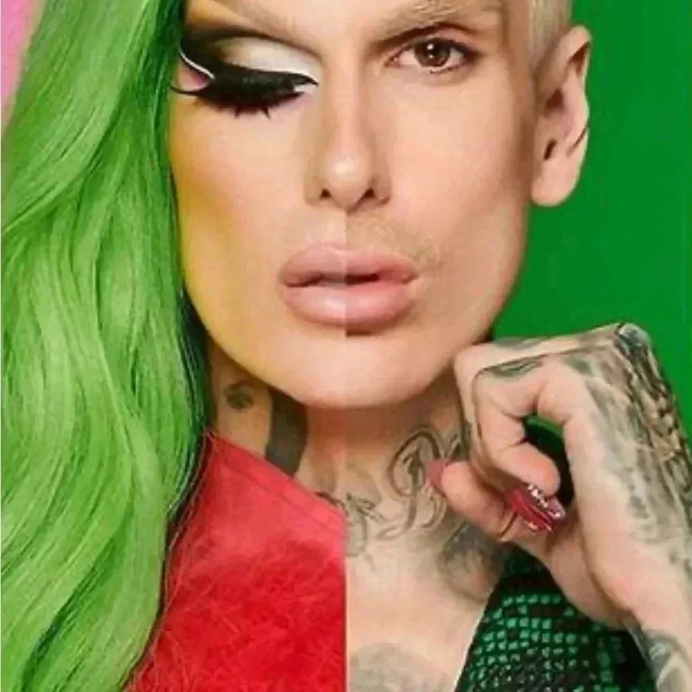 Jeffree Star Fashion Blood Money Tie-Dyed Green Hooded Sweatshirt Medium - Picture 2 of 14